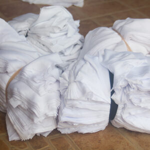 Giẻ lau trắng công nghiệp